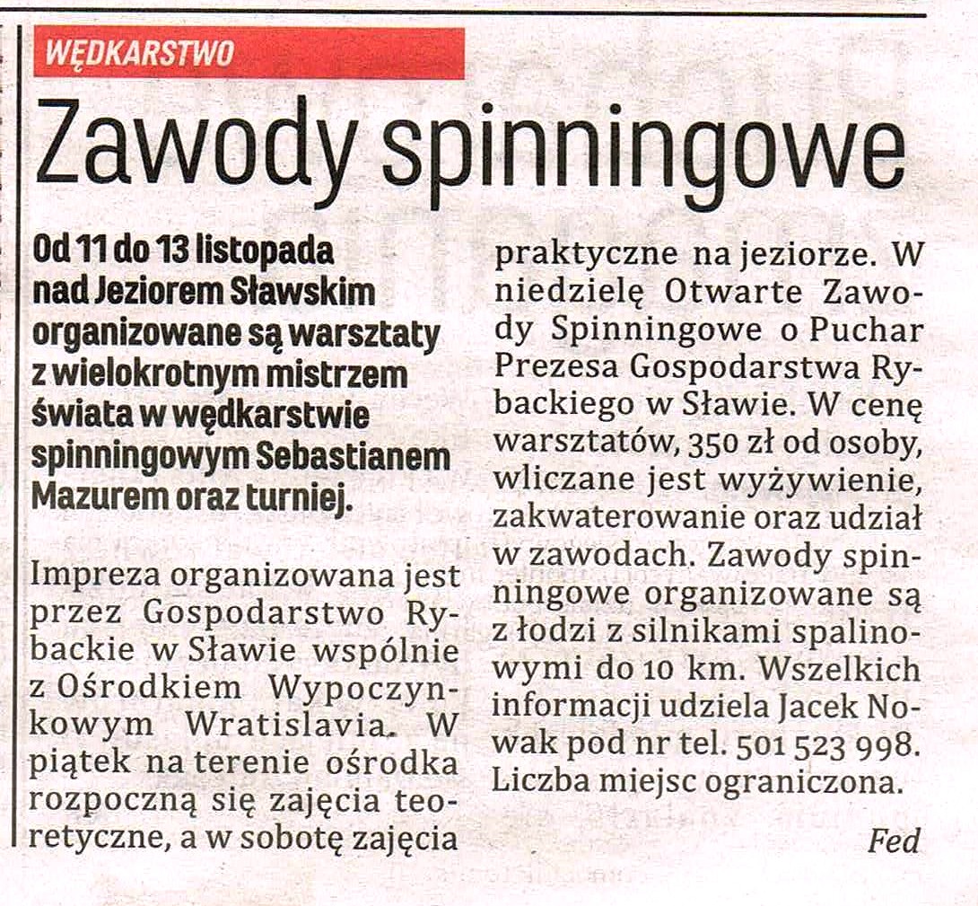 Zawody spinningowe
